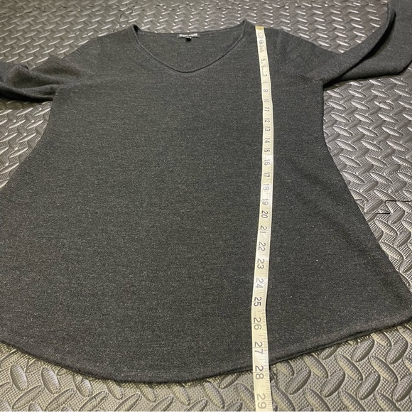 Eileen Fisher Merino Wool Sweater V Neck Size Medium Grey - Picture 5 of 8